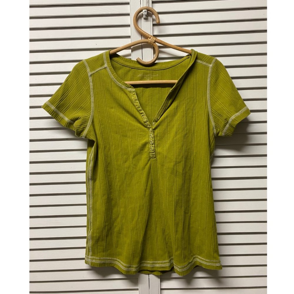 Lime Green Eddie Bauer Short Sleeve Top